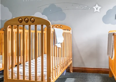 Quiet sleep room at Monmouth Day Nursery