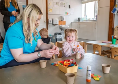 Creative craft activity at Monmouth Day Nursery